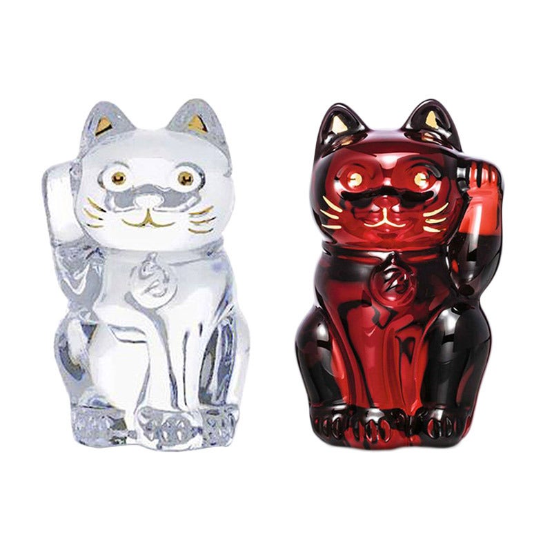 Baccarat（バカラ） まねき猫 クリア＆レッド セット 通販 - 西武