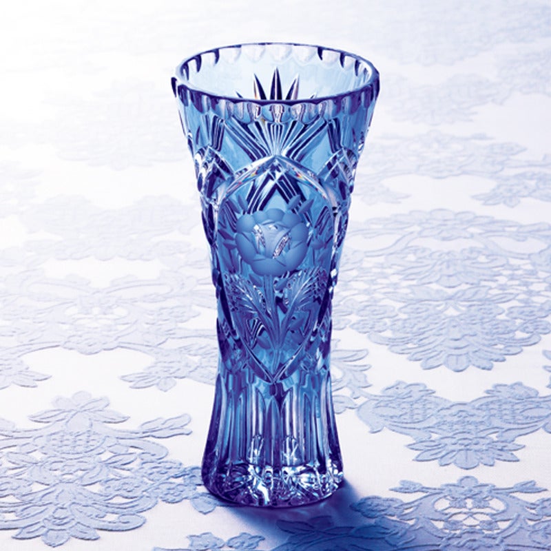 美品】ドレスデンクリスタルガラス 花瓶 ＧＥＲＭＡＮＹ - 花瓶