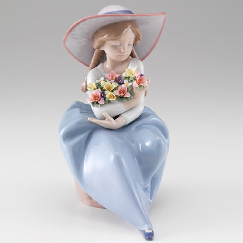 激安大特価！】 miho LLADRO リヤドロ【お花が大好き】 リアドロ Ｌ256 