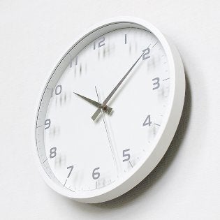 Lemnos（レムノス/デザインクロック） nine clock ホワイト 電波時計