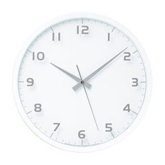 nine clock ホワイト 電波時計
