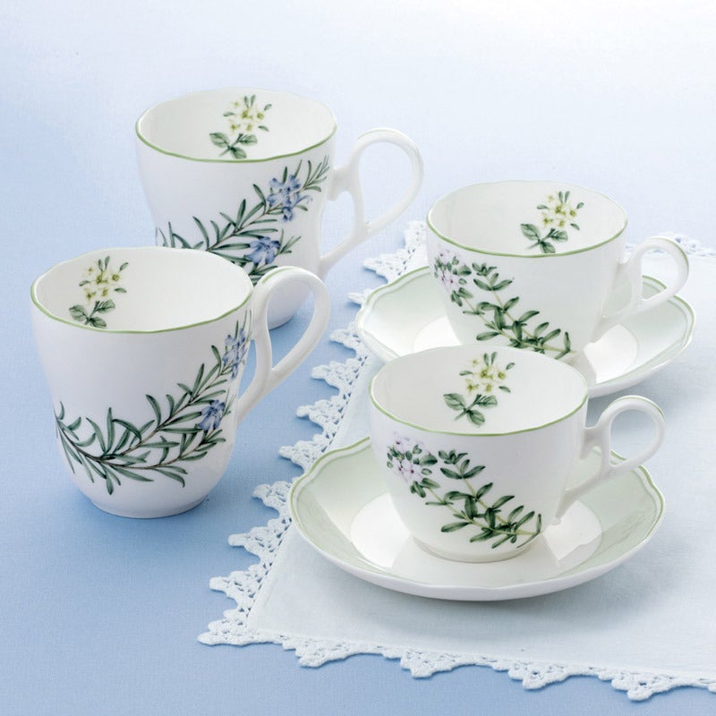 Noritake（ノリタケ） イングリッシュハーブズ ティー・コーヒー碗皿