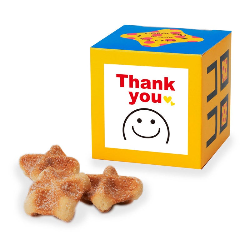 コロコロワッフル キューブ「メープル」 【「Thank you」メッセージラベル付き】