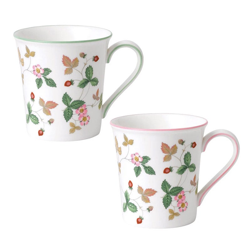 超格安S060-Y17-486 WEDGWOOD ウェッジウッド WILD STRAWBERRY ワイルドストロベリー ティーセット 現状品③＠ ウェッジウッド