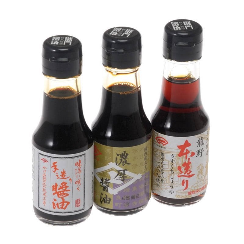 国産丸大豆醤油セット(3本組)