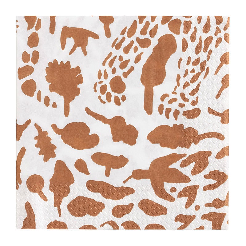オイバ・トイッカ ペーパーナプキン 33x33cm チーター ブラウン