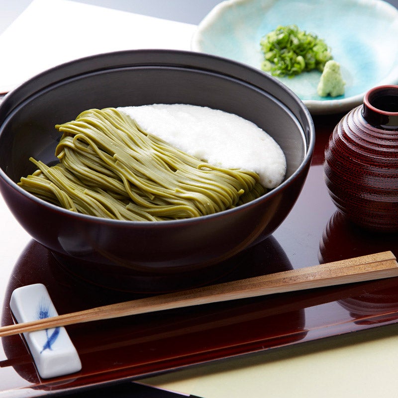 東京 昭和四年創業「浅草むぎとろ」 とろろ茶そば6食セット