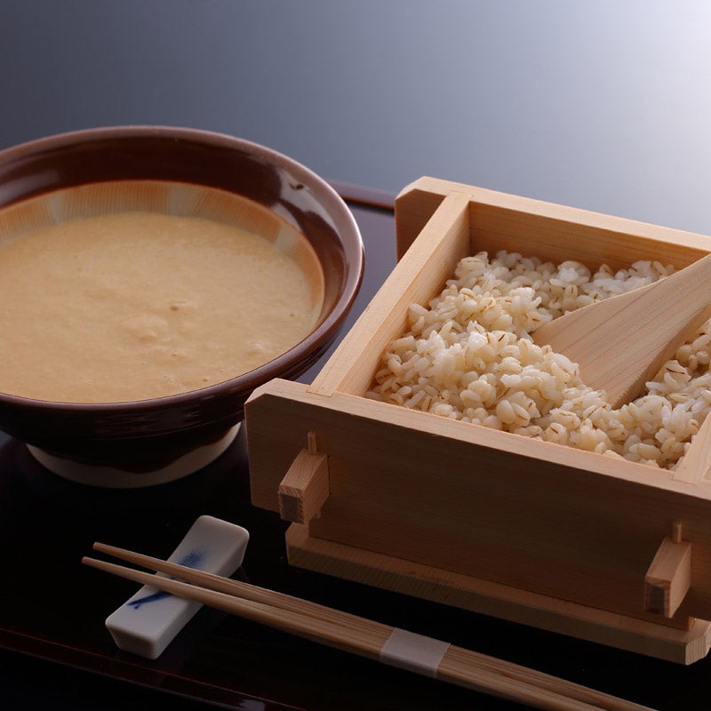 東京 昭和四年創業「浅草むぎとろ」 味付とろろ・むぎごはんセット