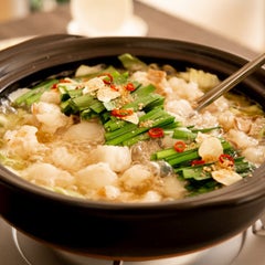崔家の健美鍋／香る、鍋スープ 生搾り柚子風味 もつ鍋セット(2人前）