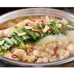 崔家の健美鍋／香る、鍋スープ すりおろし生姜風味 もつ鍋セット（2人前）