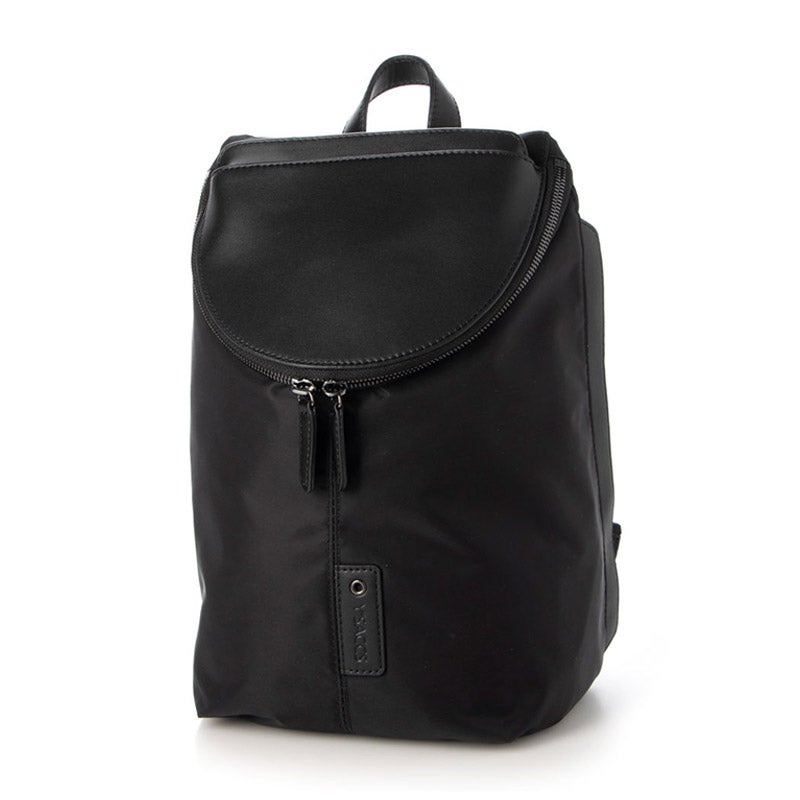 【CORDURA×リサイクルレザー】ラウンドフラップミニリュック