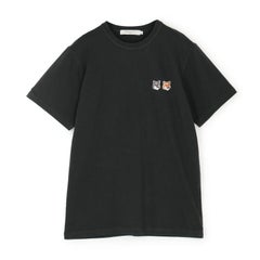 【MAISON KITSUNE】ダブルフォックスヘッド パッチ クラシック Tシャツ