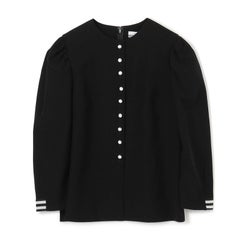 【BORDERS at BALCONY】BUTTONED TWILL BLOUSE