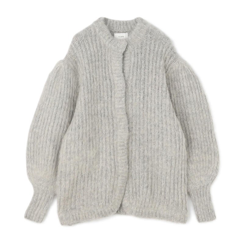 【CLANE】COLOR MOHAIR SHAGGY CARDIGAN