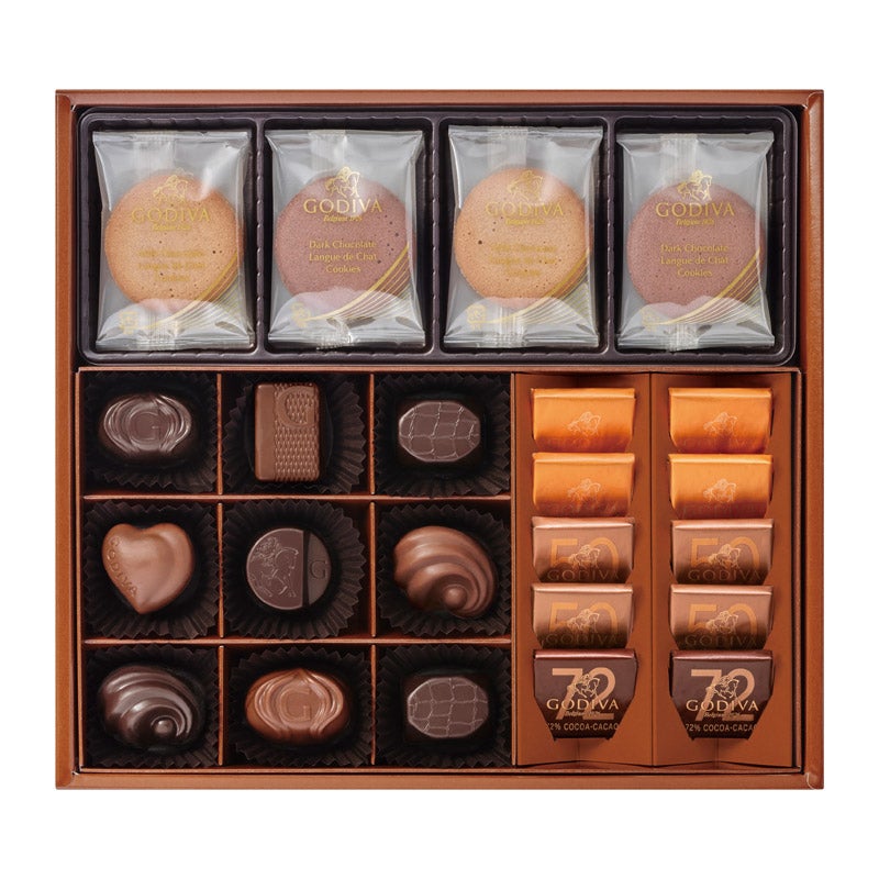 新品・未開封】GODIVA×HACHI チョコレート3種類＋ショッパーx1