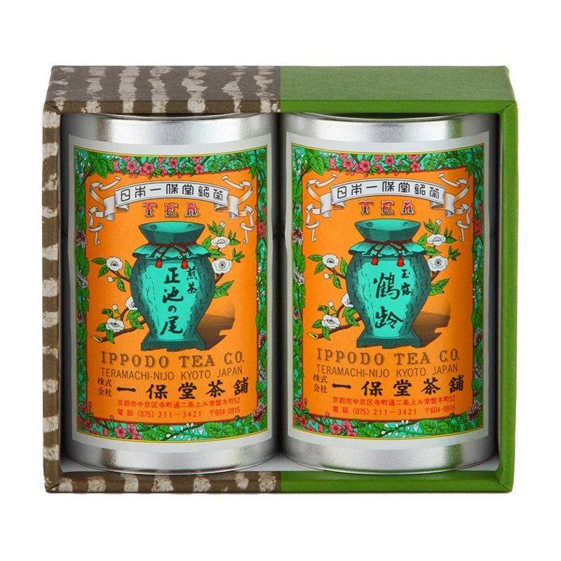 玉露鶴齢・煎茶正池の尾　小缶箱
