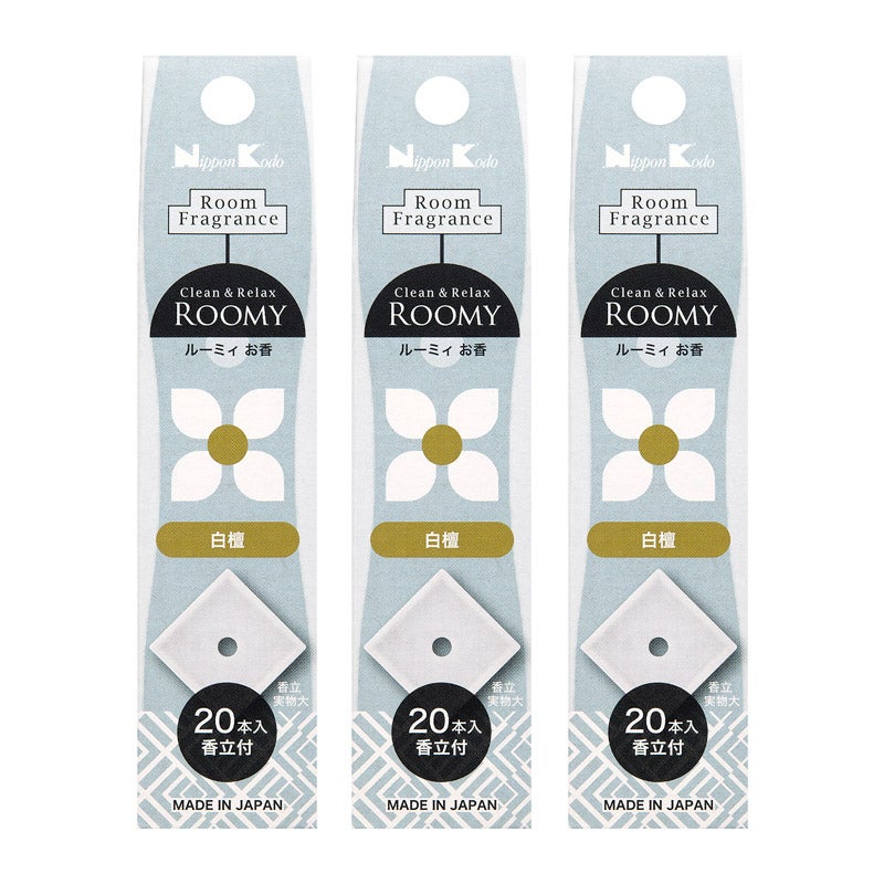 ROOMY C＆R 白檀20本 3個セット