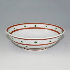 赤絵筋丸紋 （丸型） 鉢