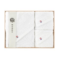 御白金浴巾（華やぎ） タオルセット（P012-067）