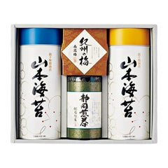 P031-027/愛国製茶 銘茶･海苔･梅干詰合せ（BYA-50）