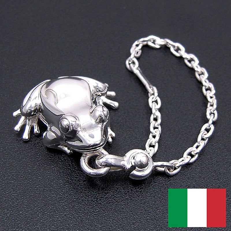 銀製品の店 アンティエーレ イタリア製カエルのシルバーキーホルダー