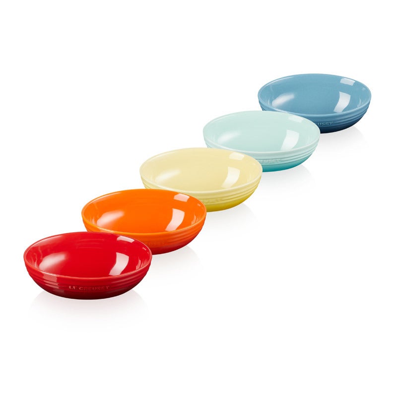 オーバル・サービング・ボール 17cm （5個入り） レインボー