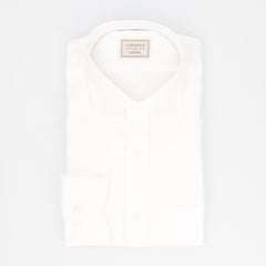 【LORDSON by CHOYA】綿100％形態安定ドビーチェック柄長袖ワイシャツ ワイドカラー