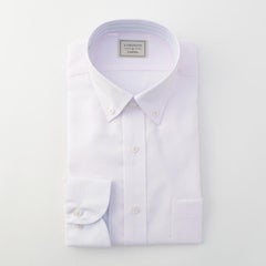【AIR CLO DRY/吸水速乾】綿100％形態安定長袖ワイシャツ EXショートボタンダウン