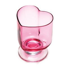 想グラス　台付きグラス（ピンク）