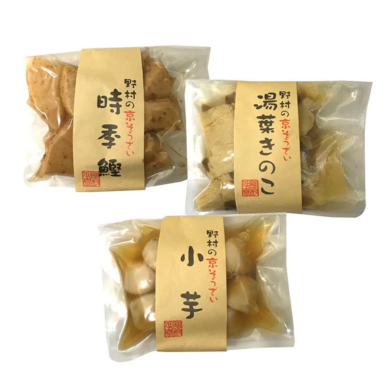 野村佃煮 時季鰹、小芋、湯葉きのこ