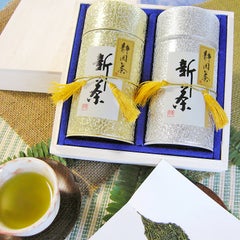 2023年度新茶/JA大井川新茶 極み煎茶と深蒸し金銀缶（JAS-G2）【5月9日（火）以降お届け】