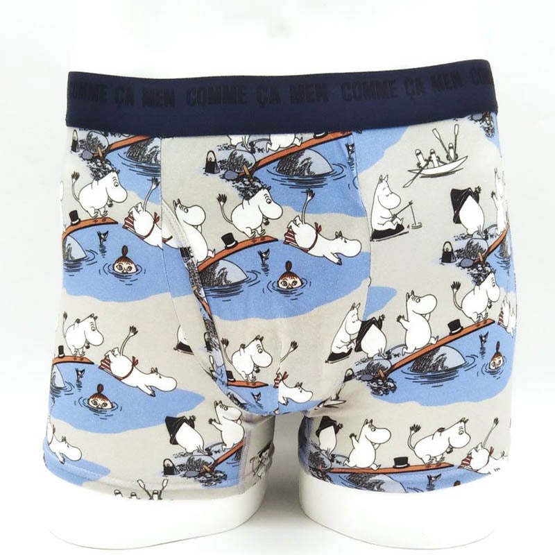 コムサメン（洋品）／【コムサメン×ムーミン】Moominvalley sea柄プリントボクサーパンツ CMB655001