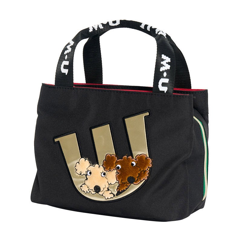 Wマーク+シュシュモチーフ定番ポーチ