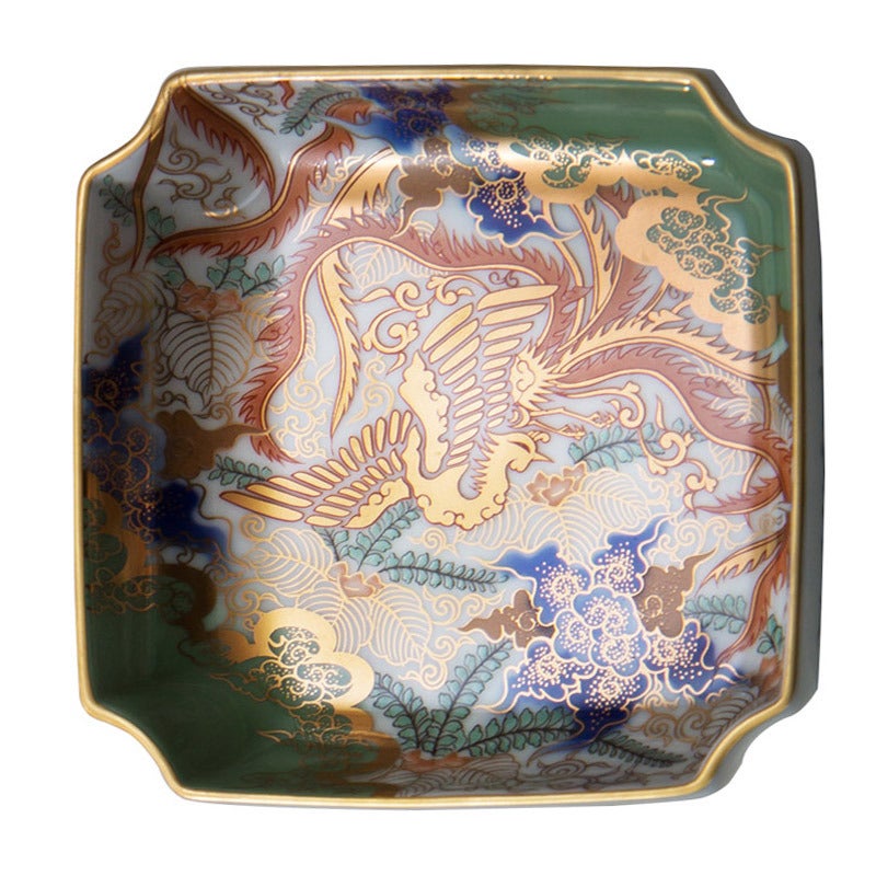 深川製磁 桐鳳凰紋 4号飾り皿 - 食器