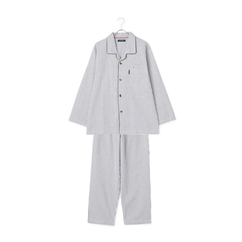 新品 courreges paris シアサッカーストライプ パジャマ上下 新品 courreges paris シアサッカーストライプ パジャマ上下