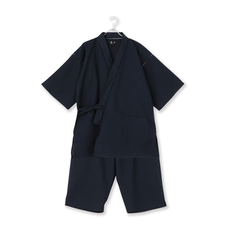 甚平 しじら無地七分丈パンツ 4352047