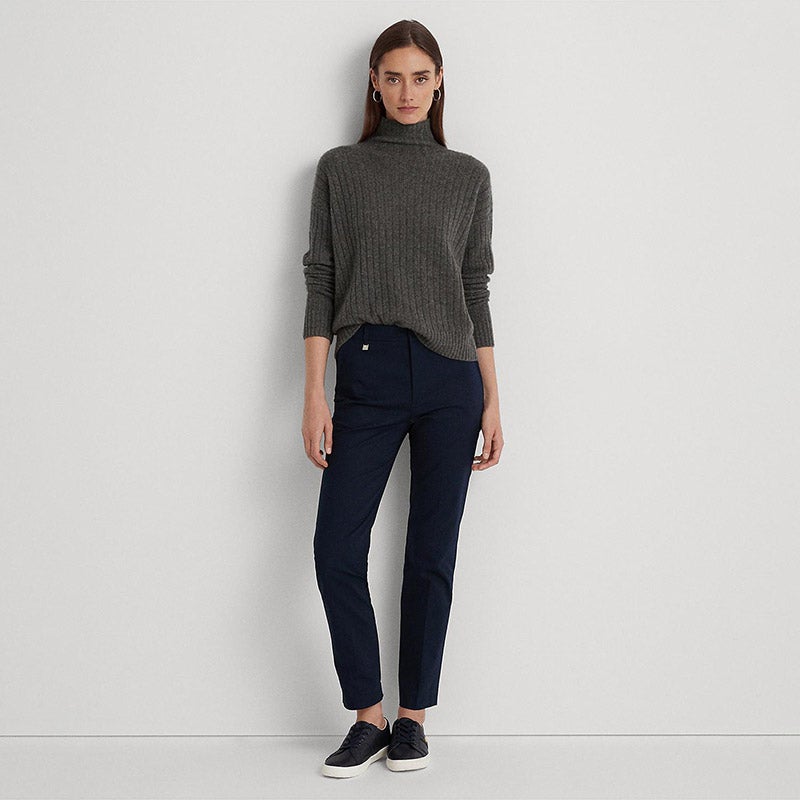 [ラルフローレン] ダブルフェイスコットン ストレッチパンツ LAUREN RALPH LAUREN ダブルフェイスド ストレッチ コットン