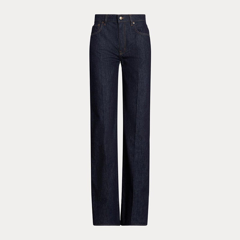 LAUREN RALPH LAUREN ミッドライズ ワイドレッグ ジーンズ 通販