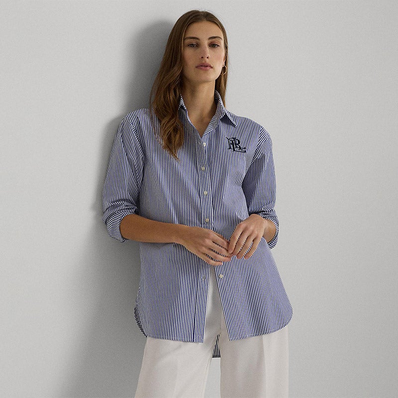 LAUREN RALPH LAUREN リラックスド フィット ストライプド