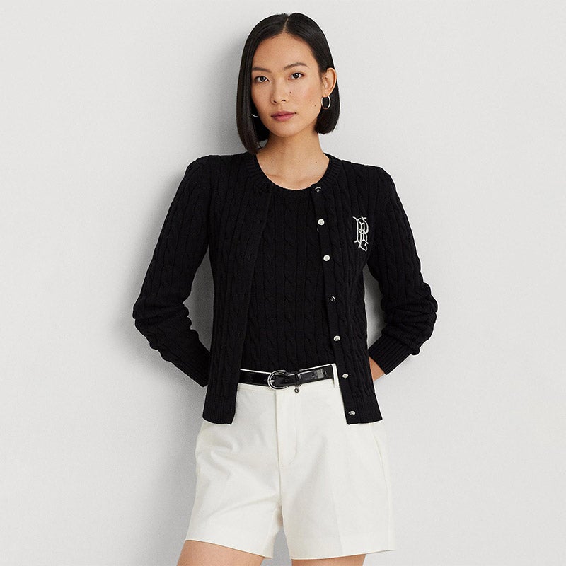 90s Ralph Lauren ラルフローレン コットンカーディガンニット