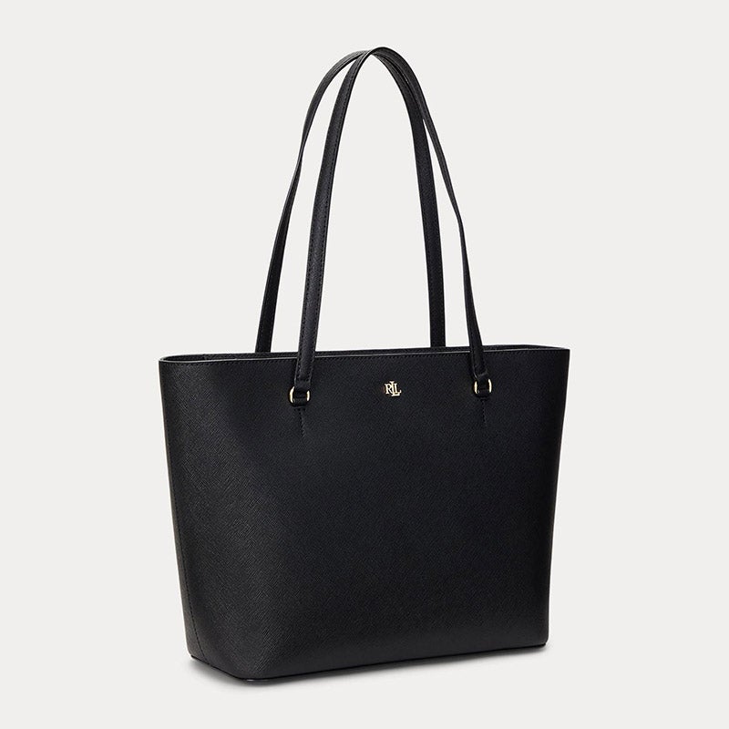 セールRalph LaurenストライプストローミディアムHartleyトート LAUREN RALPH LAUREN（ローレン ラルフ ローレン）の