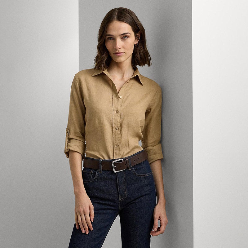 専用 POLO RALPH LAUREN リラックスドフィットリネン シャツ LAUREN RALPH LAUREN リラックスド フィット リネン シャツ 通販