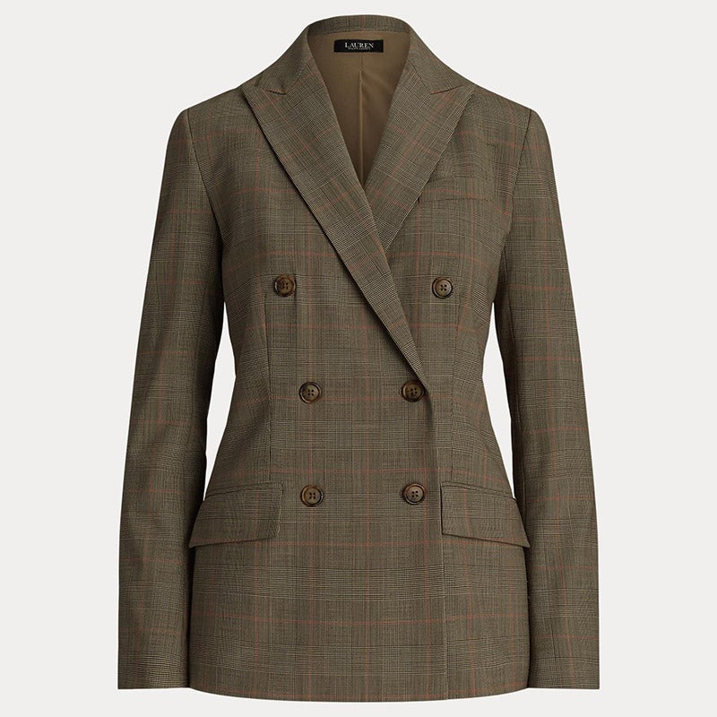 LAUREN RALPH LAUREN グレン チェック ダブルブレステッド
