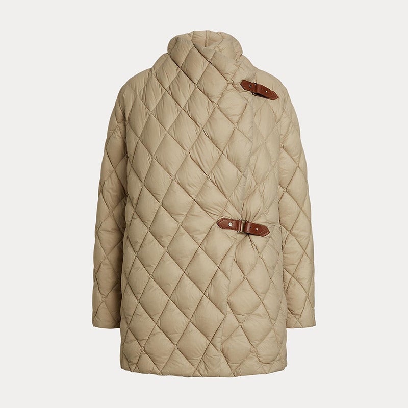 （US発）LAUREN RALPH LAUREN キルティングダウンコート RALPH LAUREN キルティング ダウンジャケット ロングコート 黒 L