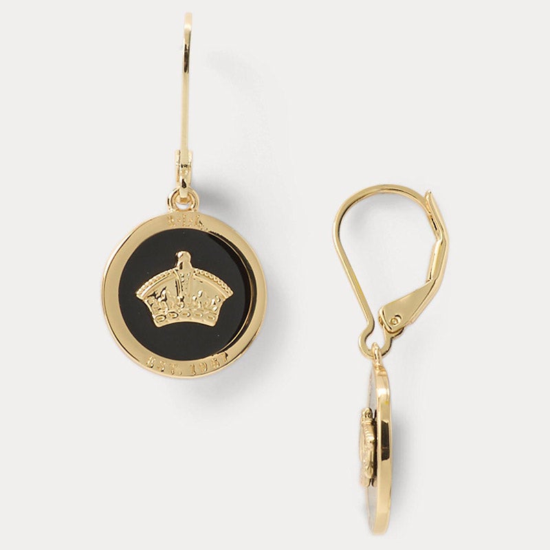 LAUREN RALPH LAUREN ゴールドプレーテッド エナメル クラウン