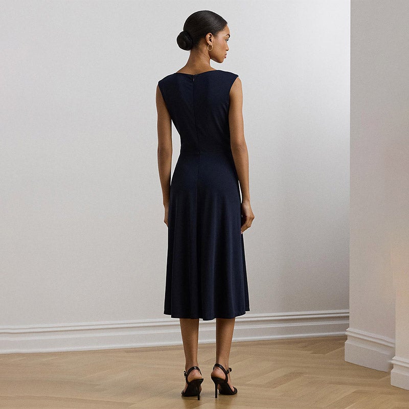 【RALPH LAUREN】ツイスト フロント ジャージードレス(送料込み) LAUREN RALPH LAUREN ツイストフロント ジャージー ドレス 通販