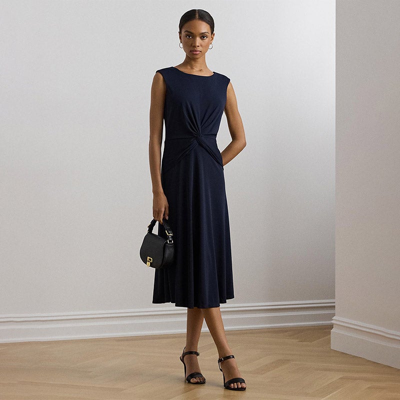 【RALPH LAUREN】ツイスト フロント ジャージードレス(送料込み) LAUREN RALPH LAUREN ツイストフロント ジャージー ドレス 通販