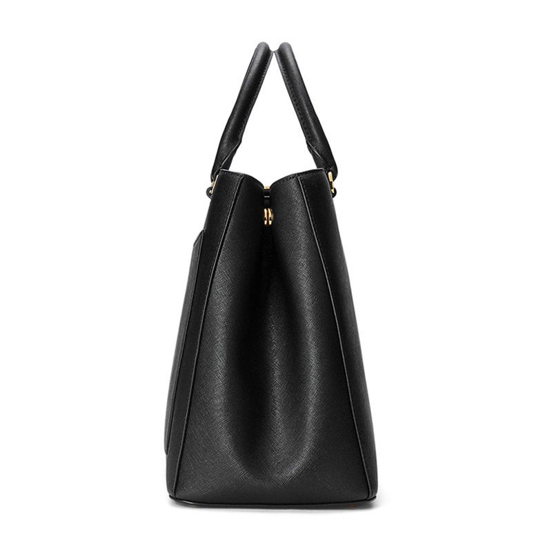 LAUREN RALPH LAUREN クロスハッチ レザー ラージ ハンナ