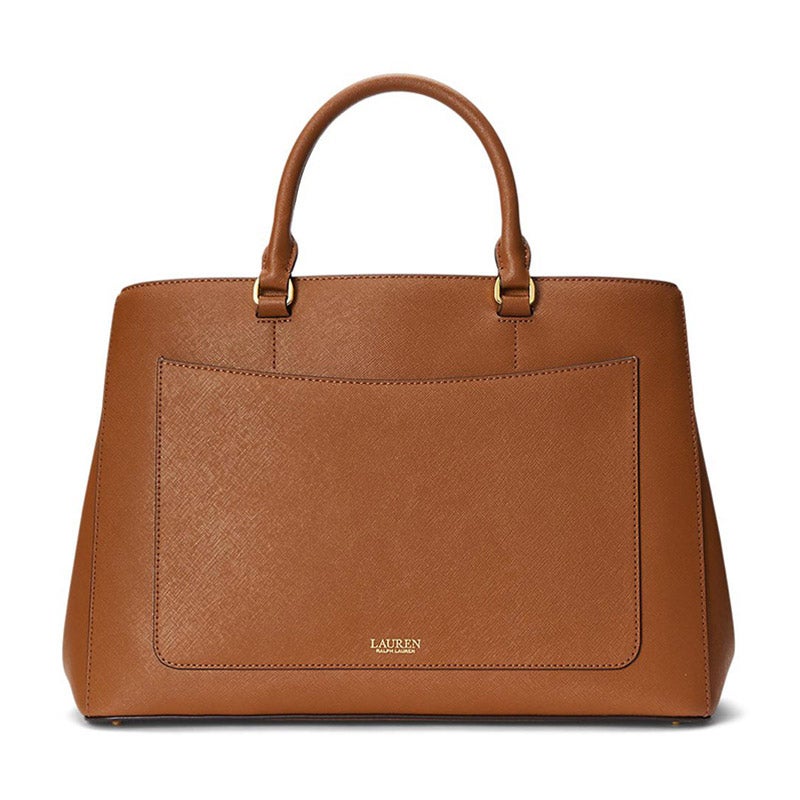 LAUREN RALPH LAUREN クロスハッチ レザー ラージ ハンナ