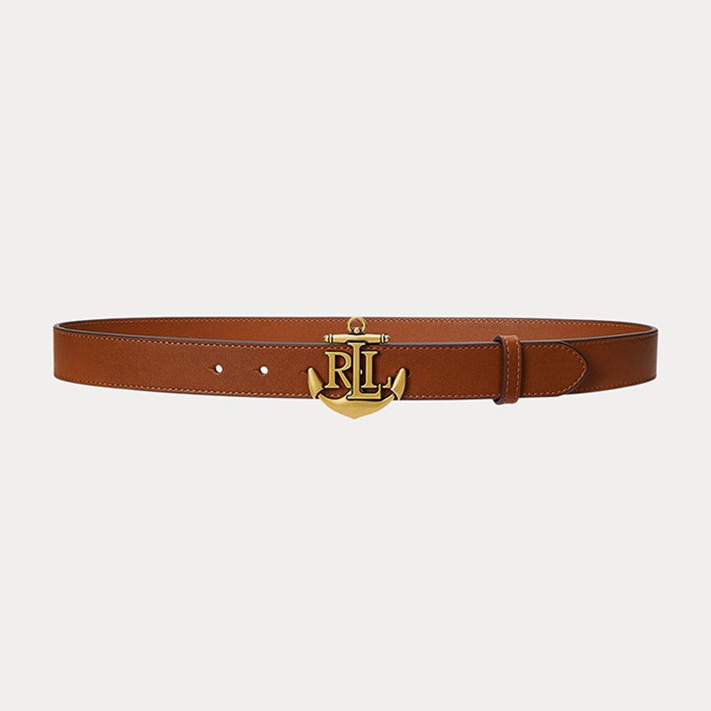 LAUREN RALPH LAUREN/アンカーロゴ レザー スキニー ベルト LAUREN RALPH LAUREN アンカーロゴ レザー スキニー ベルト 通販